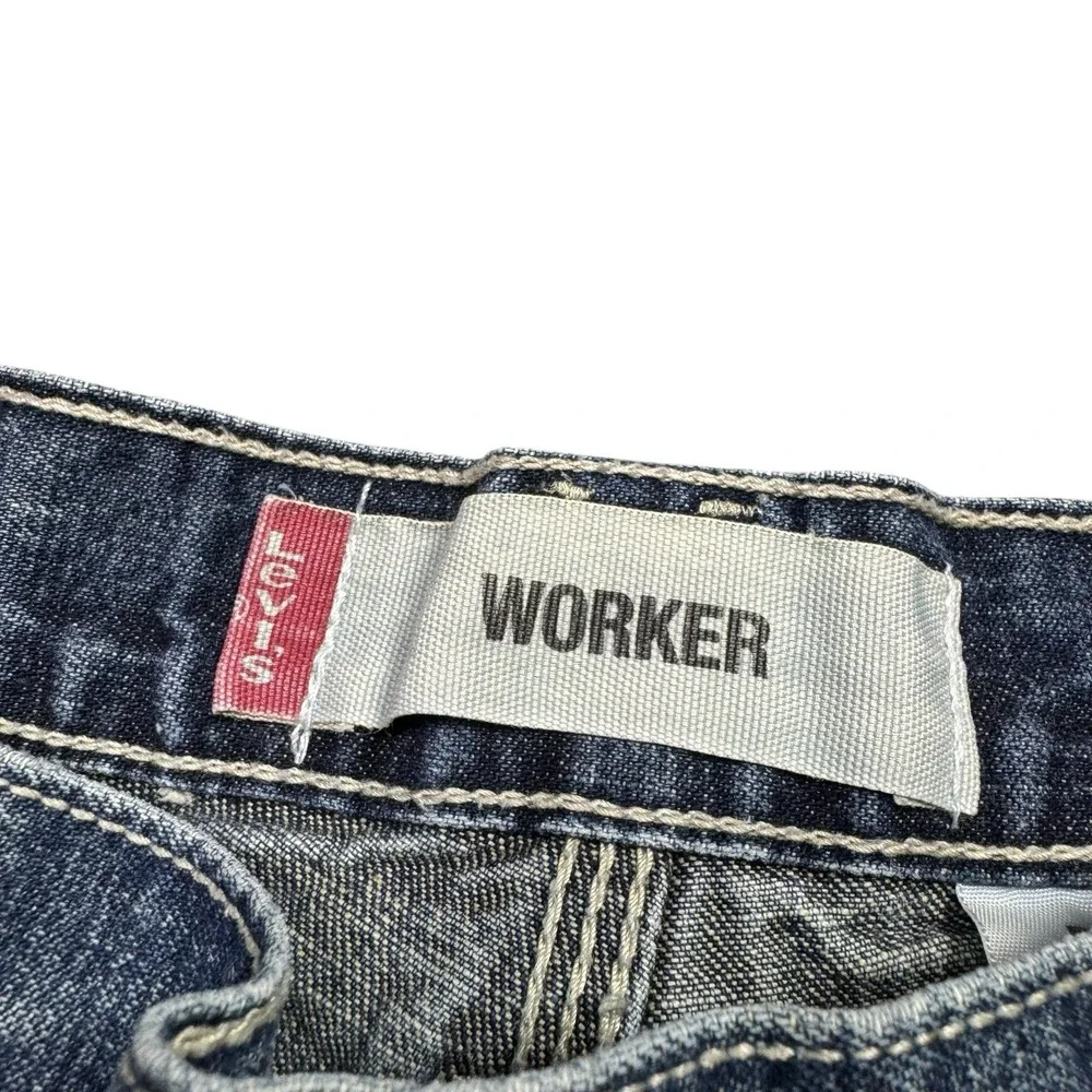 Vintage Levi's Shorts‎ Mens 36x11 Denim Worker Y2K Blue Baggy Grunge Skater